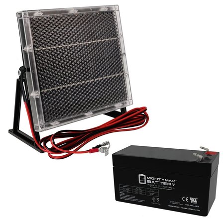 12V 1.3Ah Battery Replacement for IBT BT1.3-12 With Solar Panel Charger -  MIGHTY MAX BATTERY, MAX3890209